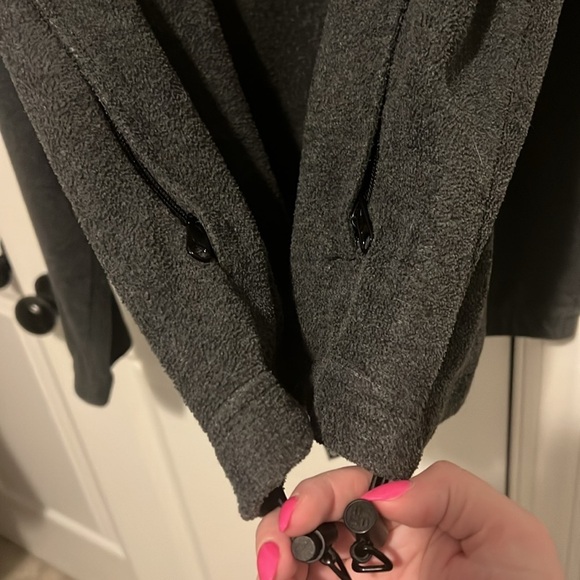 Men's Steens Mountain Gray Mock Neck Zip Fleece Columbia Jacket L XL Vintage - Picture 6 of 8